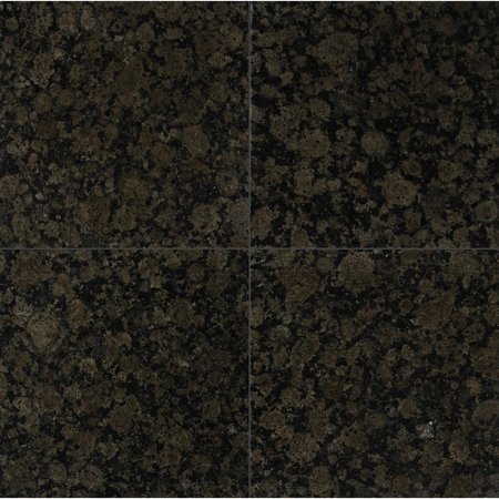 MSI Baltic Brown 12 In. X 12 In. Polished Granite Floor And Wall Tile, 10PK ZOR-NS-0042